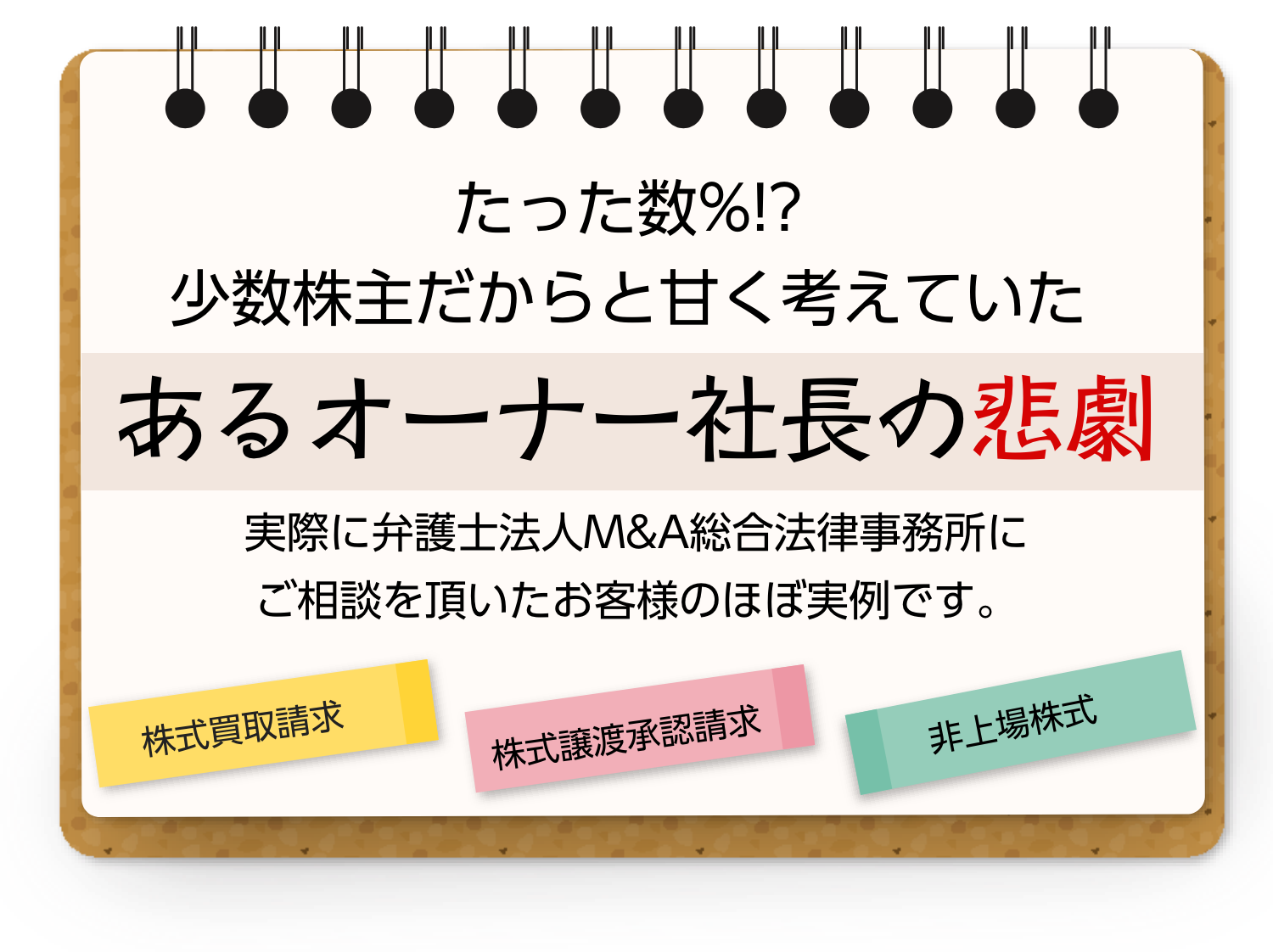 たった数%!?少数株主だからと甘く考えていたあるオーナー社長の悲劇